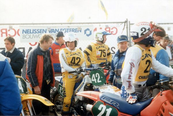 Valkenswaard GP-250 1986. Rene Liekens ja Simo Taimi